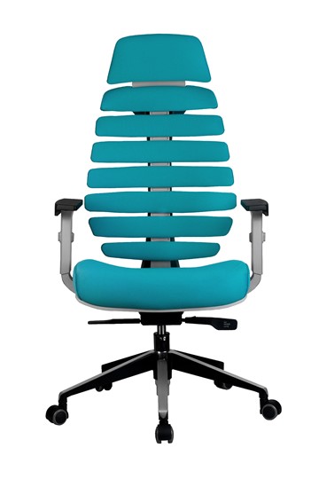 Кресло Riva Chair SHARK (Лазурный/серый) в Петропавловске-Камчатском - изображение 1
