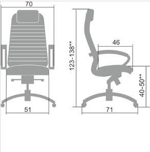 Офисное кресло Samurai KL-1.041 бежевый в Петропавловске-Камчатском - предосмотр 1