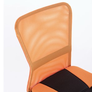 Кресло офисное Brabix Smart MG-313 (без подлокотников, комбинированное, черное/оранжевое) 531844 в Петропавловске-Камчатском - предосмотр 5