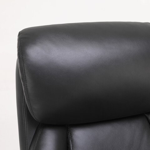 Кресло компьютерное Brabix Premium Pride HD-100 (натуральная кожа, черное) 531940 в Петропавловске-Камчатском - изображение 4