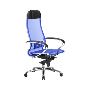 Кресло компьютерное Samurai S-1.04, синий в Петропавловске-Камчатском - предосмотр 3