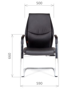 Офисное кресло CHAIRMAN Vista V Экокожа премиум черная в Петропавловске-Камчатском - предосмотр 1