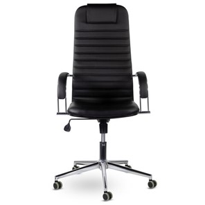 Офисное кресло Brabix Premium Pilot EX-610 CH (хром, кожзам, черное) 532418 в Петропавловске-Камчатском - предосмотр 2
