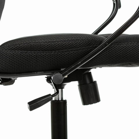 Офисное кресло Brabix Premium Stalker EX-608 PL (ткань-сетка/кожзам, черное) 532090 в Петропавловске-Камчатском - изображение 4