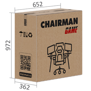 Кресло игровое CHAIRMAN GAME 35 с выдвижной подставкой для ног Ткань черная / Ткань оранжевая в Петропавловске-Камчатском - предосмотр 7