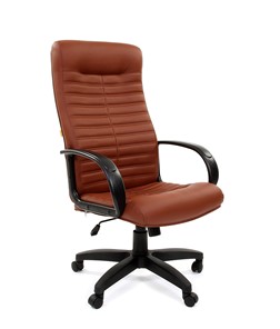 Кресло компьютерное CHAIRMAN 480 LT, экокожа, цвет коричневый в Петропавловске-Камчатском - предосмотр