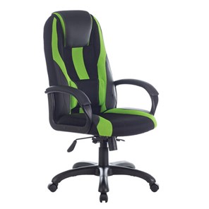 Компьютерное кресло Brabix Premium Rapid GM-102 (экокожа/ткань, черное/зеленое) 532419 в Петропавловске-Камчатском - предосмотр