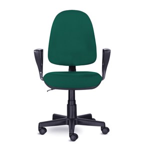 Офисное кресло Brabix Prestige Ergo MG-311 (регулируемая эргономичная спинка, ткань,черно-зеленое) 532421 в Петропавловске-Камчатском - предосмотр