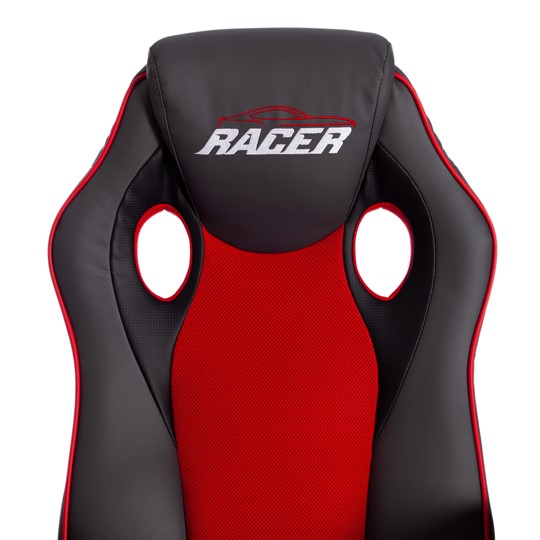 Компьютерное кресло RACER GT new кож/зам/ткань, металлик/красный, арт.13249 в Петропавловске-Камчатском - изображение 7