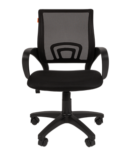 Кресло компьютерное CHAIRMAN 696 black Сетчатый акрил DW62 черный в Петропавловске-Камчатском - предосмотр 1