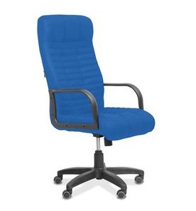 Офисное кресло для руководителя Атлант, ткань TW / синяя в Петропавловске-Камчатском