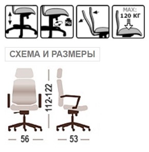 Кресло для руководителя Рио, ткань в Петропавловске-Камчатском - предосмотр 5
