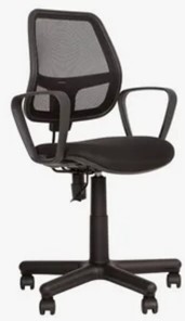 Кресло ALFA GTP (PM60) ткань ZESTA/сетка черный в Петропавловске-Камчатском
