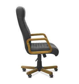 Офисное кресло Атлант W, экокожа премиум / черная CN1114/ дерево - орех в Петропавловске-Камчатском - предосмотр 8