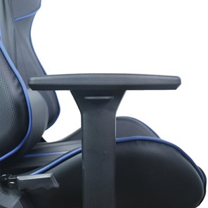 Кресло офисное BRABIX "GT Carbon GM-120", две подушки, экокожа, черное/синее, 531930 в Петропавловске-Камчатском - предосмотр 13
