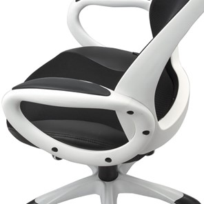 Кресло офисное Brabix Premium Genesis EX-517 (пластик белый, ткань/экокожа/сетка черная) 531573 в Петропавловске-Камчатском - предосмотр 6