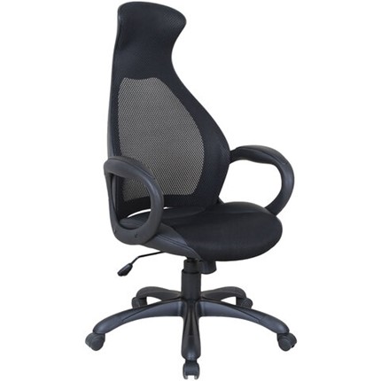 Кресло офисное Brabix Premium Genesis EX-517 (пластик черный, ткань/экокожа/сетка черная)   531574 в Петропавловске-Камчатском - изображение