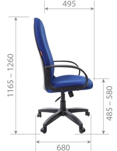 Компьютерное кресло CHAIRMAN 279 TW 11, цвет черный в Петропавловске-Камчатском - предосмотр 5
