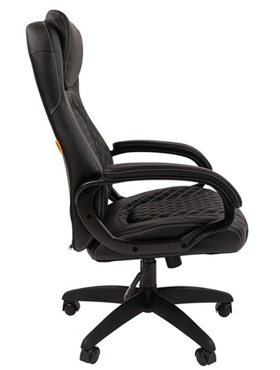 Кресло компьютерное CHAIRMAN 432, экокожа, цвет черный в Петропавловске-Камчатском - изображение 5