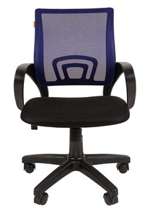 Компьютерное кресло CHAIRMAN 696 black Сетчатый акрил DW61 синий в Петропавловске-Камчатском - предосмотр 1