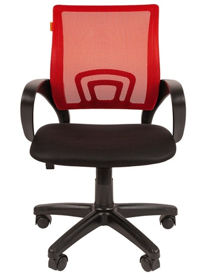 Офисное кресло CHAIRMAN 696 black Сетчатый акрил DW69 красный в Петропавловске-Камчатском - изображение 4