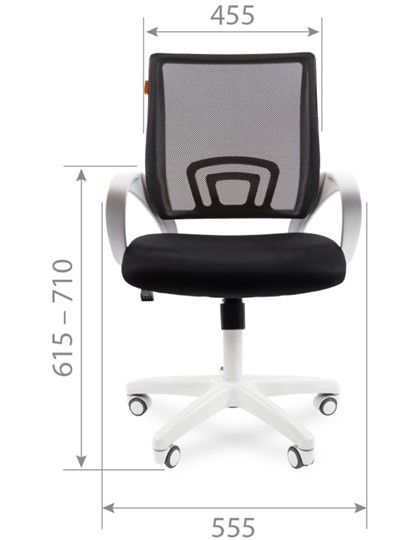 Офисное кресло CHAIRMAN 696 white, черный в Петропавловске-Камчатском - изображение 1