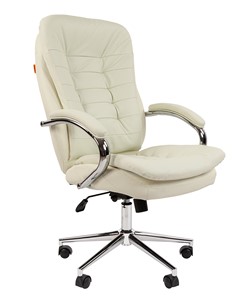 Офисное кресло CHAIRMAN 795 кожа, цвет белый в Петропавловске-Камчатском - предосмотр