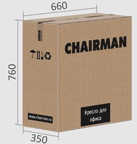 Кресло CHAIRMAN CH415 эко кожа серая в Петропавловске-Камчатском - предосмотр 5