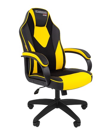 Офисное кресло CHAIRMAN GAME 17, цвет черный /желтый в Петропавловске-Камчатском - изображение