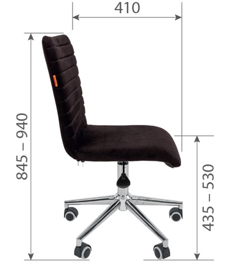 Кресло офисное CHAIRMAN 020, черное в Петропавловске-Камчатском - изображение 2