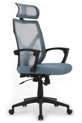 Офисное кресло Design OLIVER W-203 AC, Синий в Петропавловске-Камчатском - изображение