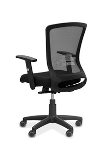 Офисное кресло для сотрудника Фьюжн, сетка/ткань TW / черная/черная в Петропавловске-Камчатском - предосмотр 5
