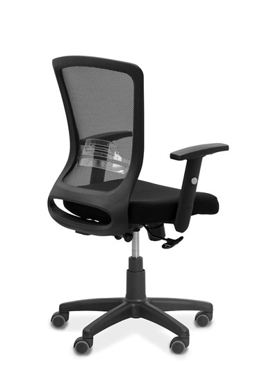 Офисное кресло для сотрудника Фьюжн, сетка/ткань TW / черная/черная в Петропавловске-Камчатском - изображение 7