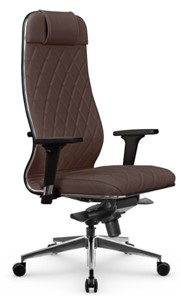 Кресло офисное Мetta L 1m 40M/2D Infinity Easy Clean (MPES) мультиблок, нижняя часть 17839 темно-коричневый в Петропавловске-Камчатском