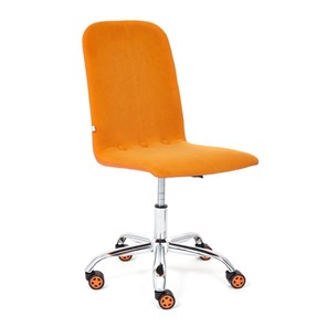 Кресло RIO флок/кож/зам, оранжевый/оранжевый, арт.14188 в Петропавловске-Камчатском
