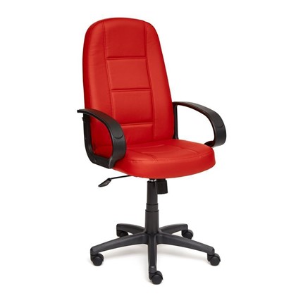 Офисное кресло СН747 кож/зам, красный, арт.7707 в Петропавловске-Камчатском - изображение