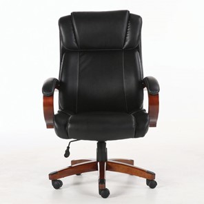 Кресло офисное Brabix Premium Magnum EX-701 (дерево, рециклированная кожа, черное) 531827 в Петропавловске-Камчатском