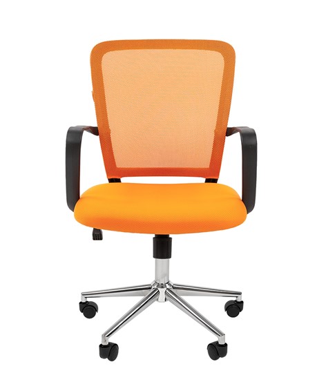 Кресло офисное CHAIRMAN 698 CHROME new Сетка TW-66 (оранжевый) в Петропавловске-Камчатском - изображение 2