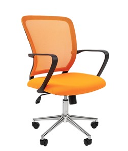 Кресло офисное CHAIRMAN 698 CHROME new Сетка TW-66 (оранжевый) в Петропавловске-Камчатском