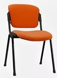 Офисное кресло ERA BLACK оранжевый в Петропавловске-Камчатском