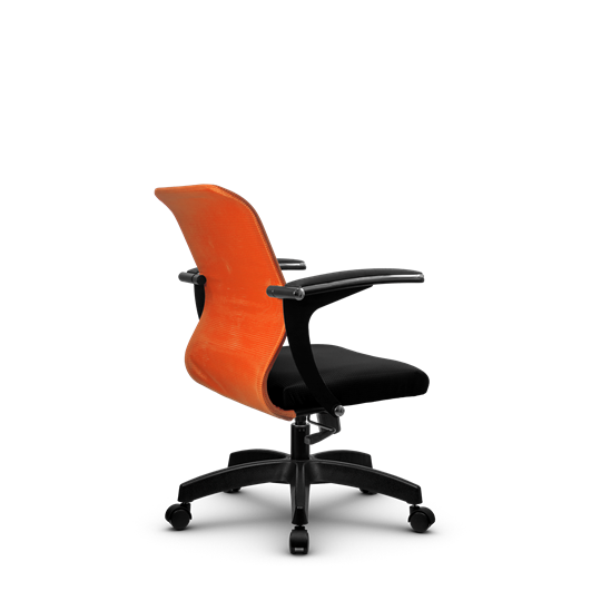 Кресло офисное SU-M-4/подл.160/осн.001, Оранжевый/Черный в Петропавловске-Камчатском - изображение 2