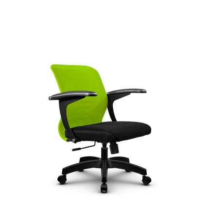 Компьютерное кресло SU-M-4/подл.160/осн.001, Зеленый/Черный в Петропавловске-Камчатском - изображение