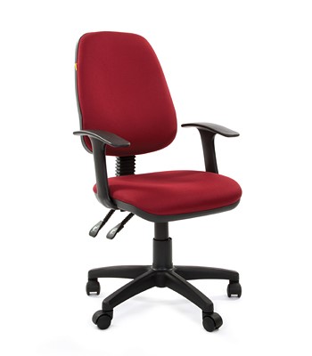 Компьютерное кресло CHAIRMAN 661 Ткань стандарт 15-11 красная в Петропавловске-Камчатском - изображение