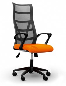 Кресло офисное 5600, оранж/черное в Петропавловске-Камчатском - предосмотр