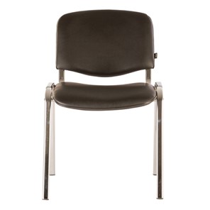 Офисный стул Brabix Iso CF-001 (хромированный каркас, кожзам черный) 531424 в Петропавловске-Камчатском - предосмотр