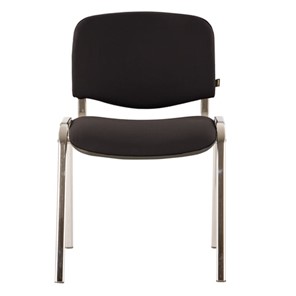 Офисный стул Brabix Iso CF-001 (хромированный каркас, ткань черная) 531419 в Петропавловске-Камчатском