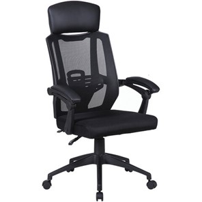 Офисное кресло Brabix Nexus ER-401 (с подлокотниками, черное) 531835 в Петропавловске-Камчатском