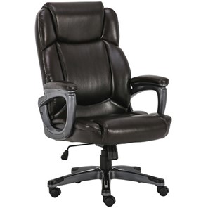 Кресло офисное Brabix Premium Favorite EX-577 (пружинный блок, рециклир. кожа, коричневое) 531936 в Петропавловске-Камчатском
