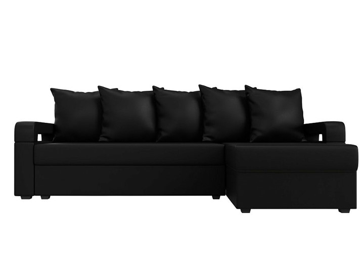 Угловой раскладной диван Гермес Лайт, Черный (экокожа) в Петропавловске-Камчатском - изображение 8