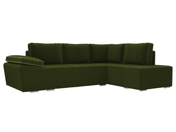Угловой раскладной диван Хавьер, Зеленый (микровельвет) в Петропавловске-Камчатском